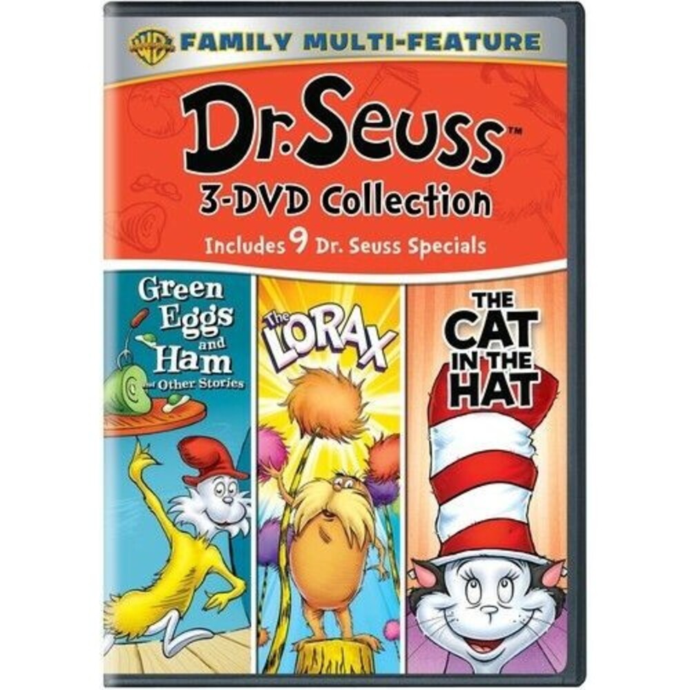 Dr. Seuss 3 Dvd Collection: Green Eggs and Ham / the Lorax / the Cat in the Hat